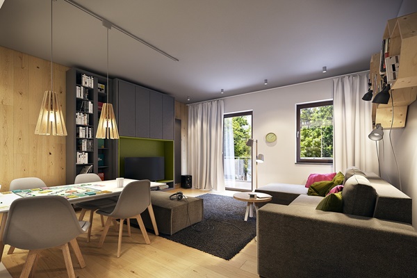 Tìm cách tạo điểm nhấn trong thiết kế căn hộ chung cư 2018