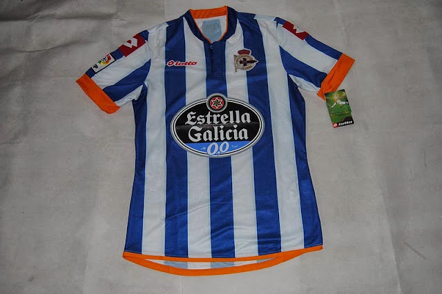 Jersey Grade Ori Deportivo La Coruna Home Official 2013/2014