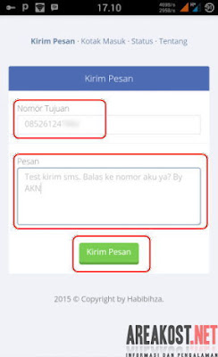 Cara Kirim SMS Gratis Unlimited Kesemua Operator