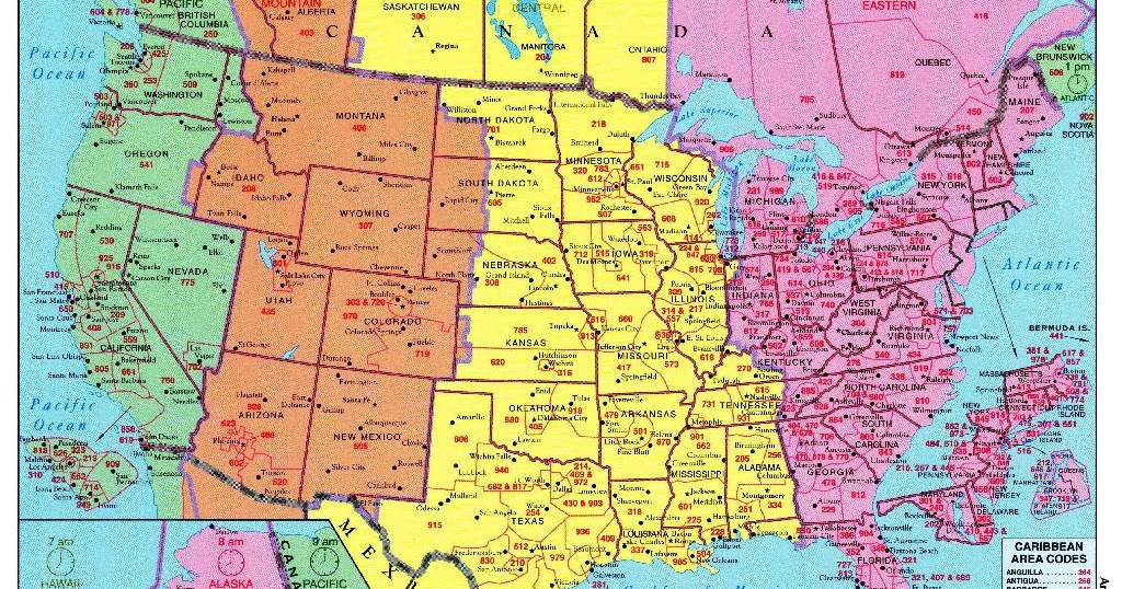 Usa Map 2018: United States Time Zone Map Pdf