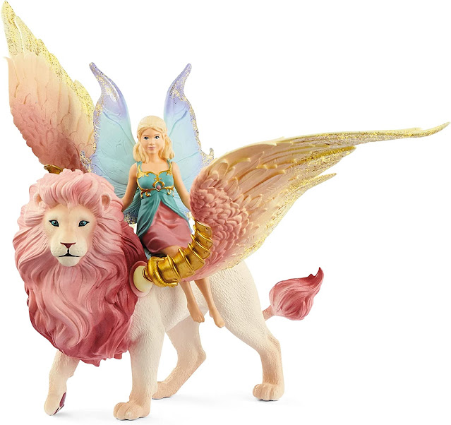 Schleich Bayala Mythical Creatures Flying Winged Lion with Fairy Figures