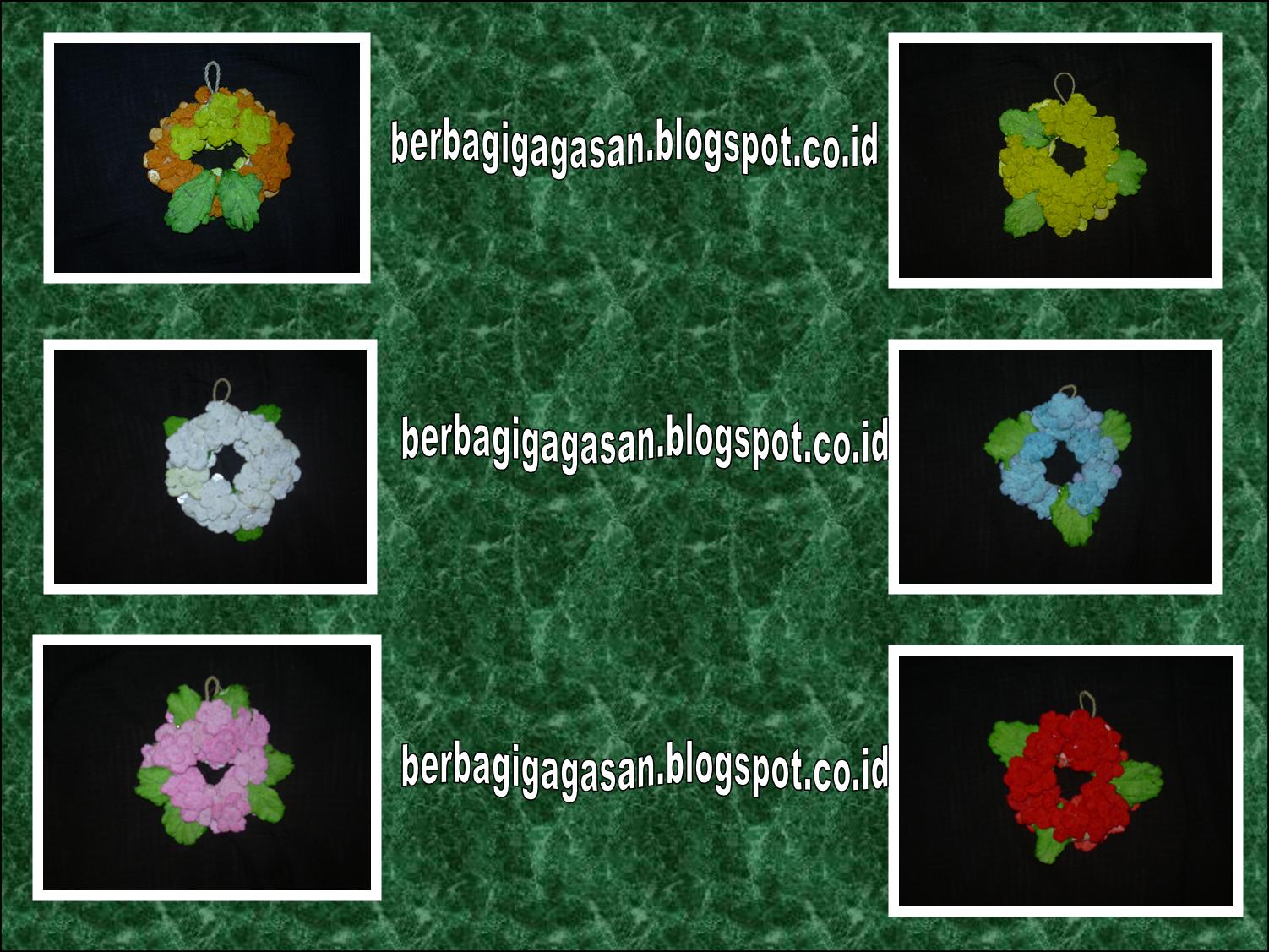 berbagi gagasan STEP BY STEP HANDICRAFT KRANS BUNGA 