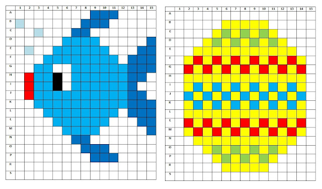 wiosenne kodowanie - kodowanie wiosna Wielkanoc - tablica do kodowania DIY - kodowanie karty pracy do druku - kodowanie króliczek kurczaczek tulipan biedronka pszczoła motylek - kodownie na dywanie