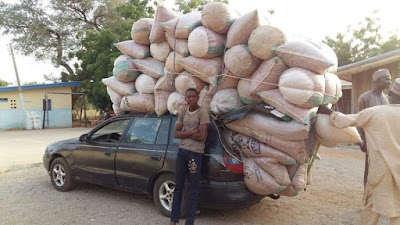 Man Arrested In Sokoto For Overloading His Vehicle With Over 30 Bags Of Beans