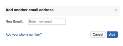 Change Facebook Email Address