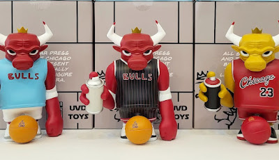 Chicago Bulls “Street Bully” Yellow Edition Vinyl Figure by JC Rivera x All Star Press Chicago x UVD Toys