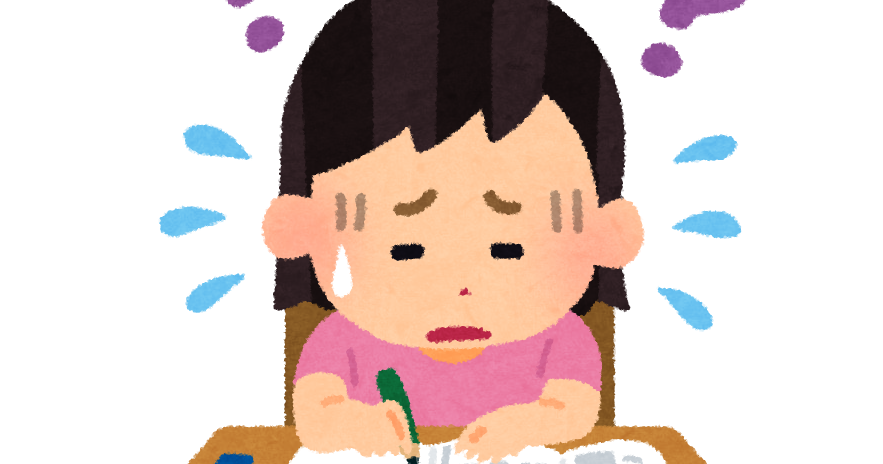 勉強が分からない女の子のイラスト かわいいフリー素材集 いらすとや