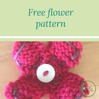 Free flower knitting pattern