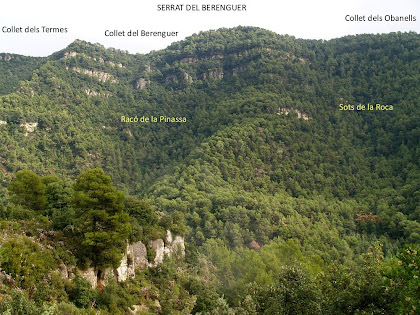 El Serrat del Berenguer en front de la Roca