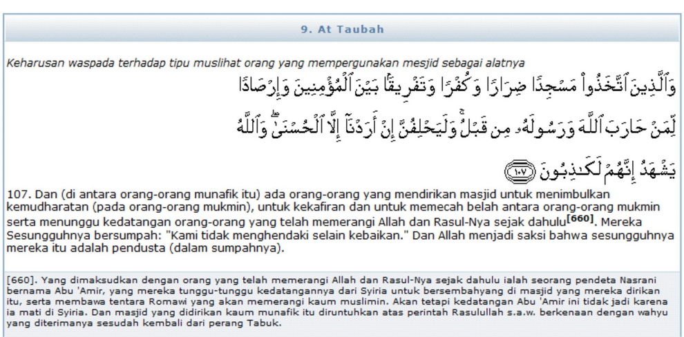 Sebab Nuzul Surat At Taubah