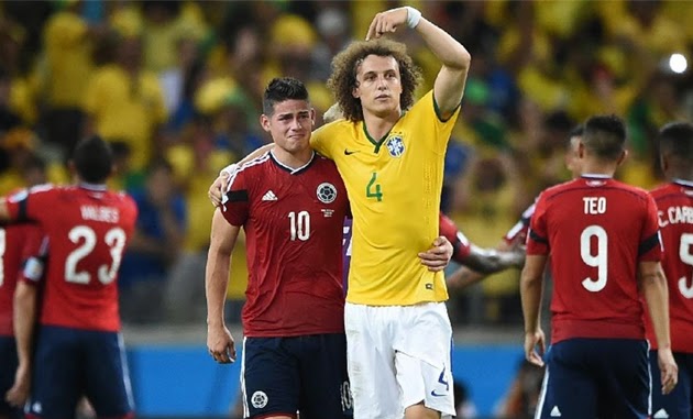 Sikap David Luiz Pujuk James Rodriguez Dipuji