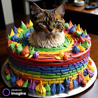 Pasteles de gatos creados con IA