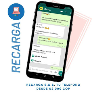 Img_Chat WhatsApp Recarga de Teléfono Prepago en Colombia