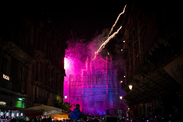 Festa di Sant'Agata a Catania: i fuochi d'artificio