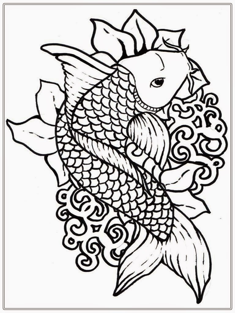 Gallery For gt; Realistic Fish Coloring Pages For Adults