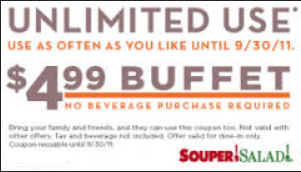 souper salad coupons