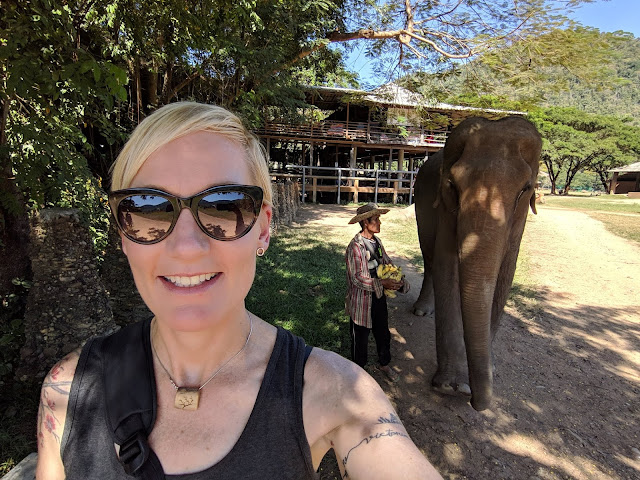 Selfie at the Chiang Mai Elephant Nature Park