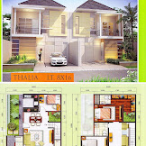 Desain Rumah Minimalis 2 Lantai 8 X 12