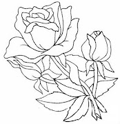 Dibujos de Rosas para Imprimir Flores 04