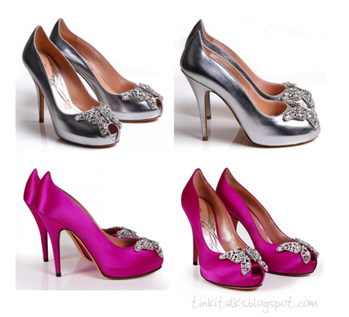 Satin Butterfly Heel worth 47000 each Also available in Pale Pink Satin