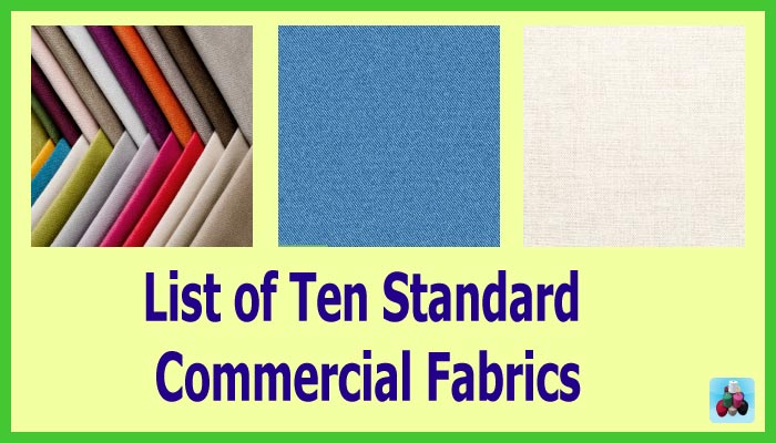 Different types of fabrics