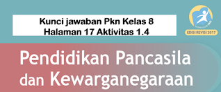 Kunci jawaban Pkn Kelas 8 Halaman 17 Aktivitas 1.4