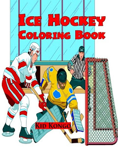 Ice Hockey Coloring Book