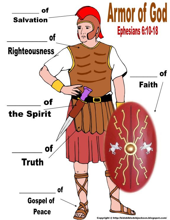The Whole Armor Of God Christian Soldier Bible Fun For Kids