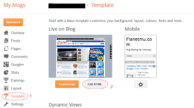 Tampilan Edit HTML Template Blogger.Com Terbaru - 1xdeui