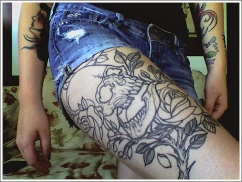 Best Tattoo Design Ideas: Cute Thigh Tattoos For Women