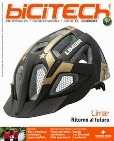 Bicitech. Componenti - Manutenzione - Vendita 2014-02 - Aprile 2014 | ISSN 1970-4895 | TRUE PDF | Bimestrale | Professionisti | Biciclette | Tecnologia
Bicitech è il bimestrale rivolto ai rivenditori e manutentori di biciclette da strada, mountain bike e dei relativi componenti. La rivista ha come obiettivo quello di informare il lettore sulle più moderne tecnologie applicate, sui materiali, la ricerca e il design. È una guida pratica alle tecniche di manutenzione e un orientamento alle novità presenti sul mercato. Il periodico propone inoltre esempi pratici di tecnica di vendita e di esposizione al pubblico, analisi di mercato e inchieste regionali sulla rivendita dei prodotti.