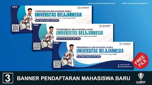 Free Spanduk : Download Kumpulan Banner Pendaftaran Mahasiswa Coreldraw Baru