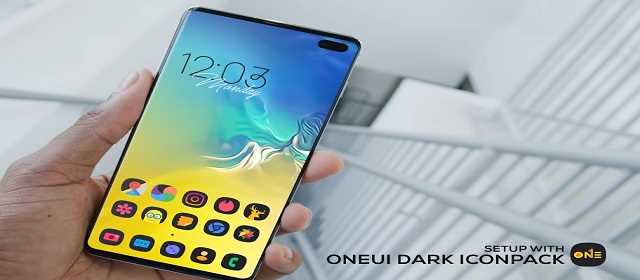 ONE UI Dark Icon Pack S10 v1.7 Android apk indir