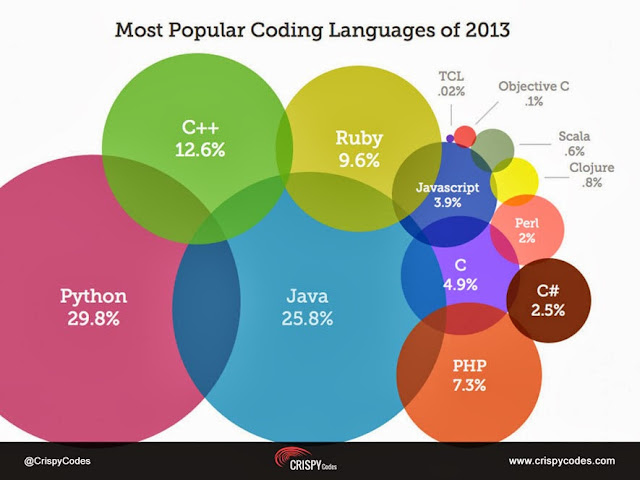 Most Popular Coding Languages of 2013