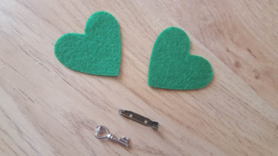 St. Patrick's heart brooches