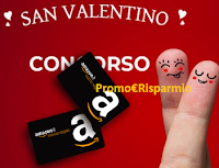 Logo Concorso di San Valentino: vinci gratis buoni Amazon da 25€