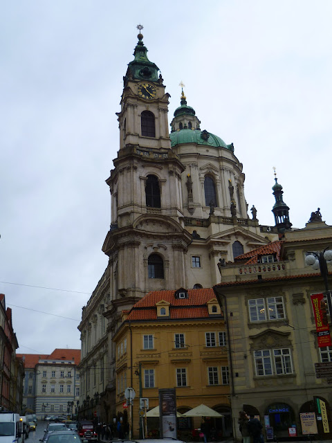 Чехия, Прага - храм Св. Микулаша на Малостранской площади (Czech Republic, Prague - Church of St. Nicholas in the Lesser Town Square)