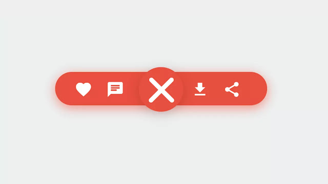 Pure CSS Floating Menu Animation