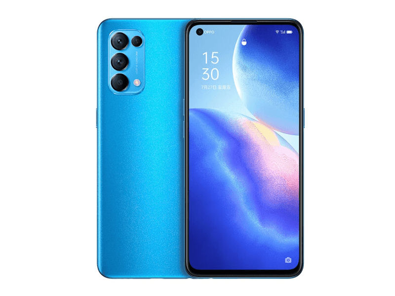 OPPO Reno5 5G in Blue