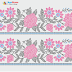 Glistening Glamour: Creating Simplicity with Rhinestone Hotfix Saree Borders Flower mix 6ss 10ss 