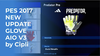 PES 2017 | New Update AIO Glove V3 by Cipli