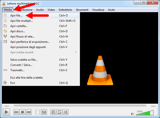 Caricare una lista IPTV in formato m3u con VLC