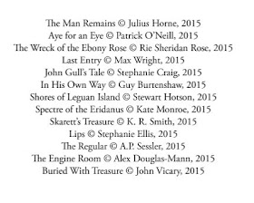 Image of author's names and story titles for Dead Men's Tales