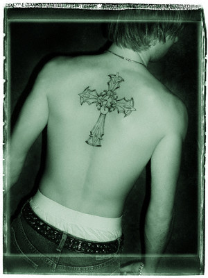 cross tattoos with wings on back. Gothic Cross Tattoo Designs