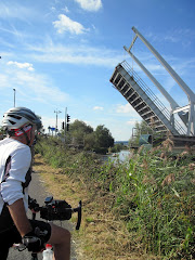 Observing the open swing bridge