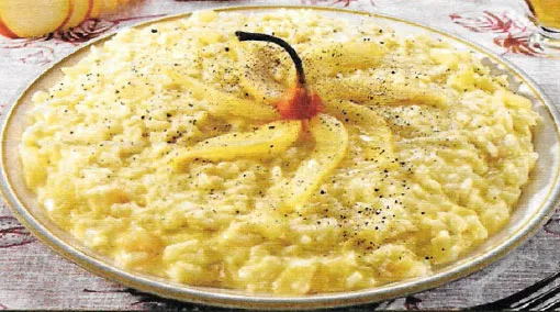 Risotto pere e fontina