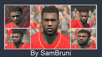 PES 2016 Daniel Sturridge (Liverpool) Face V2 by SamBruni