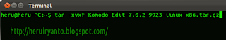Install Komodo Edit di Linux Ubuntu