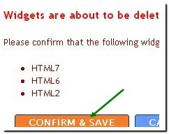 click on confirm and save