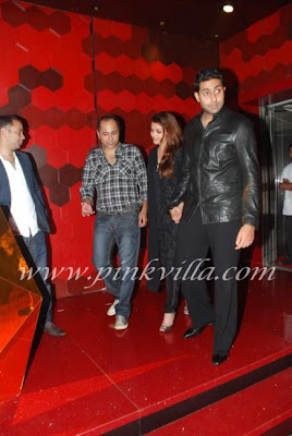 Aishwarya and Abhishek bachchan attended at shabana azmi's 60th birthday bash wallpaper